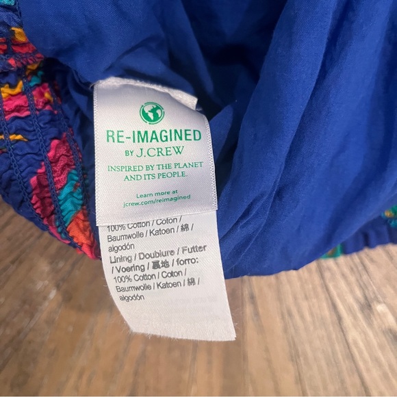 J. Crew Tropical Blur Floral A-Line Tiered Mini Skirt Sz Medium Resort Vacation - Picture 8 of 11